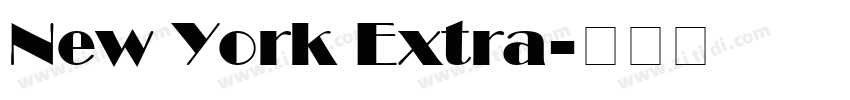 New York Extra字体转换